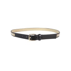 Style & Co. Women’s Silver Gold Diamond Rhinestone Inlay Faux Belt Black Large