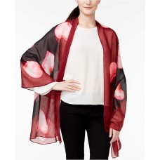 Style&co. Women’s 26 x 72-in Watercolor Heart Scarf Wrap, Black