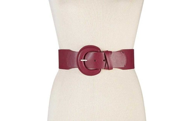 Style&Co. Women’s Double Keeper Lizard Embossed Stretch Belt