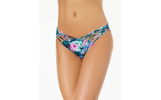  Women's Lacy Strappy Cheeky Bottoms Swimsuit