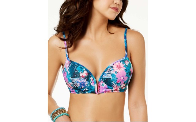  Women's Maya Bra-Sized V-Wire Bikini Top Swimsuit