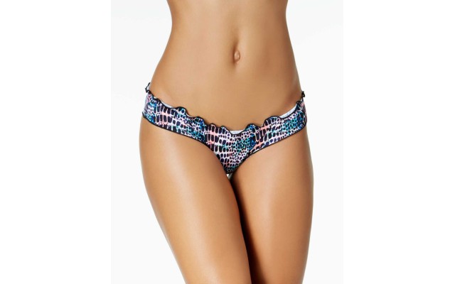  Women's Mermaid Ruffled Cheeky Bikini Bottoms Swimsuit