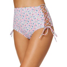Sundazed Women's Strappy High-Waist Bikini Bottoms Swimsuit