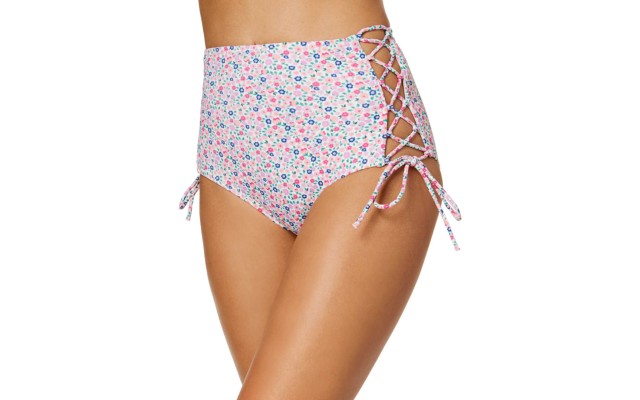 Women's Strappy High-Waist Bikini Bottoms Swimsuit