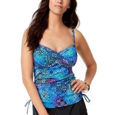 Swim Solutions Women's Craft Fair Underwire Tankini Top Swimsuit