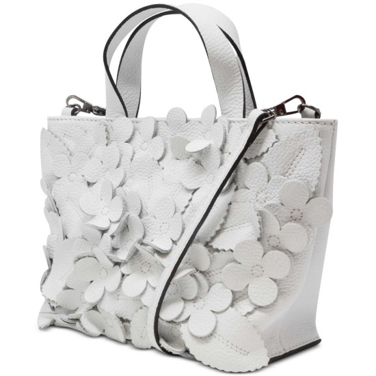  Greta Leather Handbag Crossbody (White)