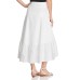  Irena Ruffled Midi Skirt (White, 12)