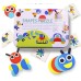Tangram Wooden Jigsaw Puzzles for Little Kids & Babies, Cartoon Puzzle Set, Cognitive Development Toys for Kids, Baby Einstein Games, Montessori Wooden Educational Game for 2+, Imagination Games
