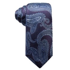 Tasso Elba Men’s Paisley Silk Tie (Navy)