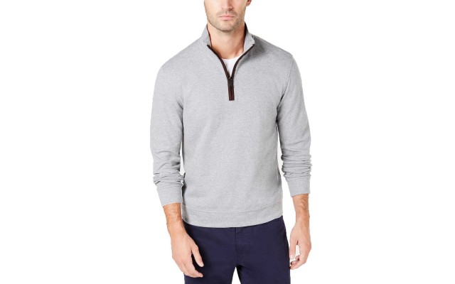  Men’s Piped 1/4-Zip Sweaters