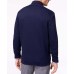  Mens Supima Cotton Full-Zip Knit Jacket (Navy Blue, XL)