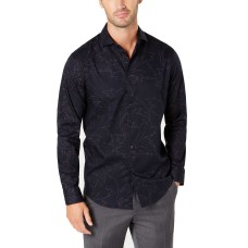 Tasso Elba Men’s Textured Floral-Print Shirts
