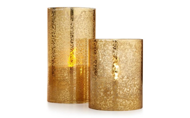  Gold Led Large Votive Collection