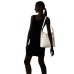  Robertson Leather Convertible Hobo Handbag Stone/Aqua