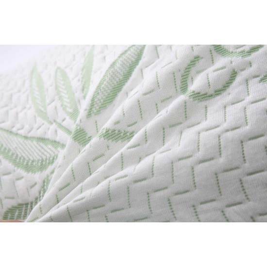  Pillow with Hypoallergenic, Antibacterial and Antimicrobial Removable/Washable Bamboo Rayon Zipper Cover