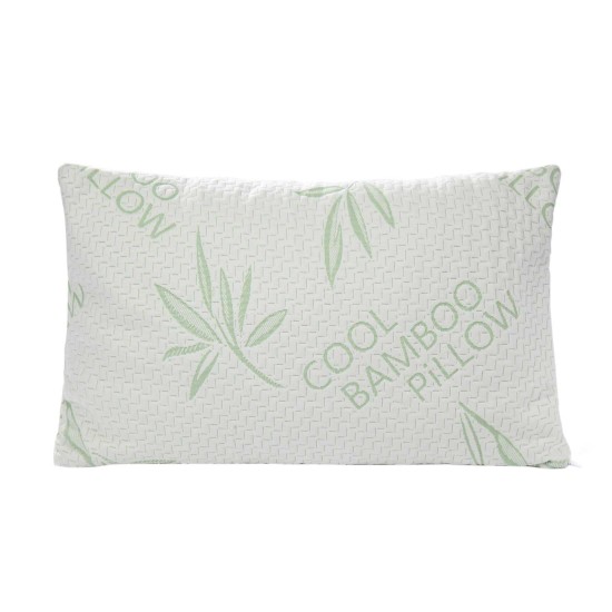  Pillow with Hypoallergenic, Antibacterial and Antimicrobial Removable/Washable Bamboo Rayon Zipper Cover