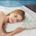  Shredded Memory Foam Adjustable Pillow with Hypoallergenic, Antibacterial and Antimicrobial Removable/Washable Bamboo Rayon Zipper Cover (King Size, Queen Size)