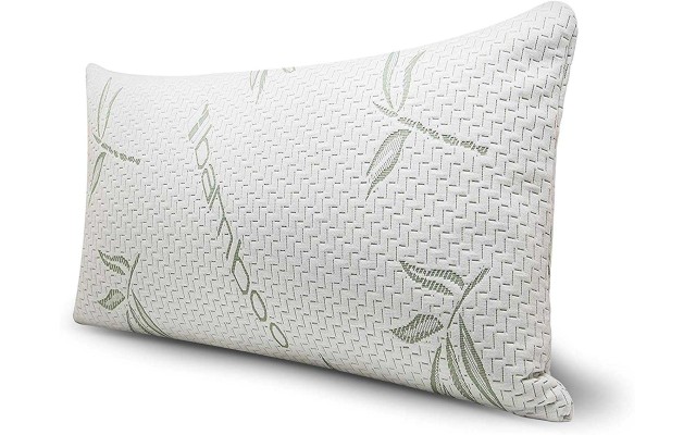  Shredded Memory Foam Adjustable Pillow with Hypoallergenic, Antibacterial and Antimicrobial Removable/Washable Bamboo Rayon Zipper Cover (King Size, Queen Size)