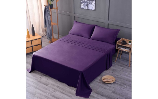 the Season Essentials Wrinkle Free Sheet Sets with Deep Pockets & Stain Resistant, 1800 Thread Count Bamboo Based