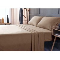 the Season Essentials Wrinkle Free Sheet Sets with Deep Pockets & Stain Resistant, 1800 Thread Count Bamboo Based