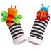  4pcs Infant Baby Wrist Rattles and Foot Socks Developmental Toys
