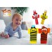  4pcs Infant Baby Wrist Rattles and Foot Socks Developmental Toys