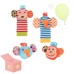  4pcs Infant Baby Wrist Rattles and Foot Socks Developmental Toys