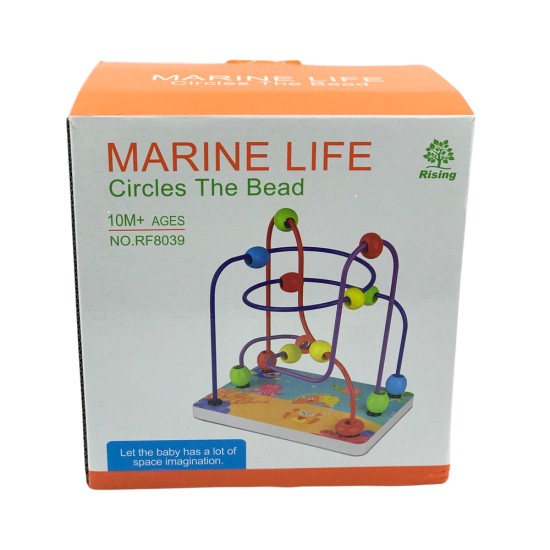  Educational Games Coil Spring Circles The Bead Colorful Roller Coaster Game for Babies, Toddlers, Kindergarten & Pre-K