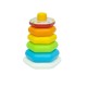 Hexagonal Rattle Ring Stacking Toy for Education Fun and Homeschooling of Babies, Toddlers, Pre-k and Kindergarten