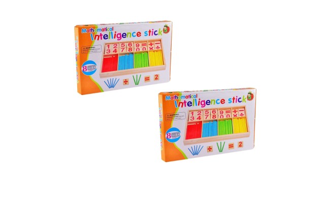  Math Is a Game Cognitive Developmental Toy for Math Area of Montessori Education – Counting and Color Differentiation Game for Pre-K, Kindergarten Toddlers, Kids