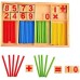  Math Is a Game Cognitive Developmental Toy for Math Area of Montessori Education – Counting and Color Differentiation Game for Pre-K, Kindergarten Toddlers, Kids