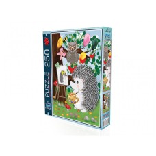 The Season Toys Painter Hedgehog Jigsaw Puzzle 250 Pieces, Puzzle for Kids and Adults, Preschool and Pre-K Homeschooling