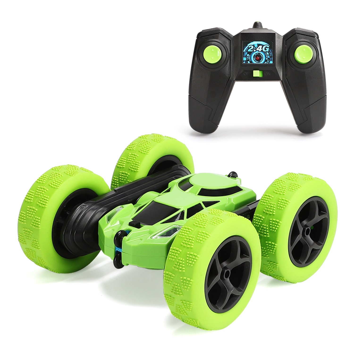 remote control double sided stunt car