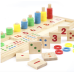  Wooden Montessori Math Board – Cognitive Development Education Aids for Kindergarten and Homeschooling Preschoolers and Pre-K Toddlers and Children