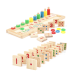  Wooden Montessori Math Board – Cognitive Development Education Aids for Kindergarten and Homeschooling Preschoolers and Pre-K Toddlers and Children