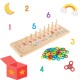  Wooden Montessori Math Board – Cognitive Development Education Aids for Kindergarten and Homeschooling Preschoolers and Pre-K Toddlers and Children