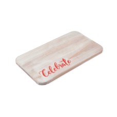 Thirstystone Celebrate White Wash Wood Cheese Board
