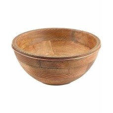 Thirstystone Urban Farm Wooden Salad Bowl, Weathered Wood