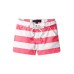  Big Girls Belted Rugby Stripe Shorts