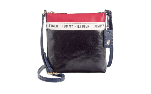  Julia Coated Canvas Crossbody Handbag (Blue)