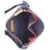  Julia Coated Canvas Crossbody Handbag (Blue)