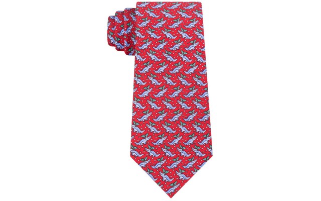  Men’s Assorted Slim Holiday Silk Ties (Red)