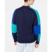  Men’s Boris Colorblocked Sweatshirt (Blue/Multi, 2XL)