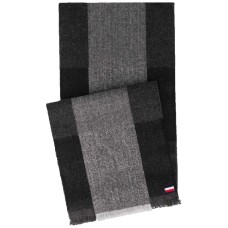 Tommy Hilfiger Men’s Buffalo Plaid Scarf (Black)