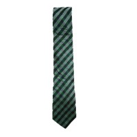 Tommy Hilfiger Men’s Classic Ground Plaid Silk Tie (Green)