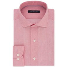 Tommy Hilfiger Men’s Classic/Regular Fit Non-Iron Performance Stretch Solid Dress Shirt