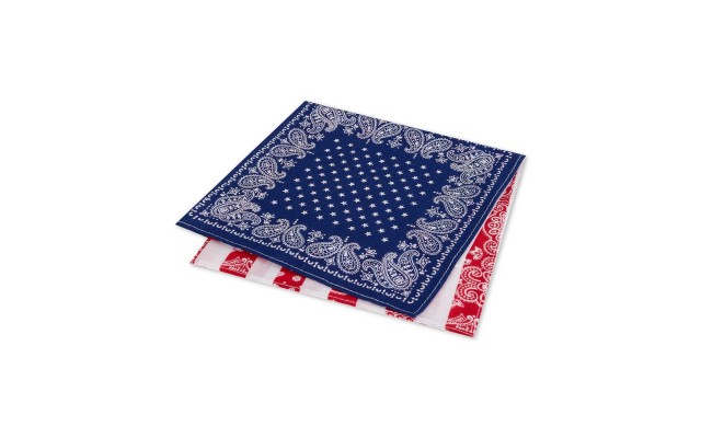  Men’s Conversational Pocket Square (Navy)