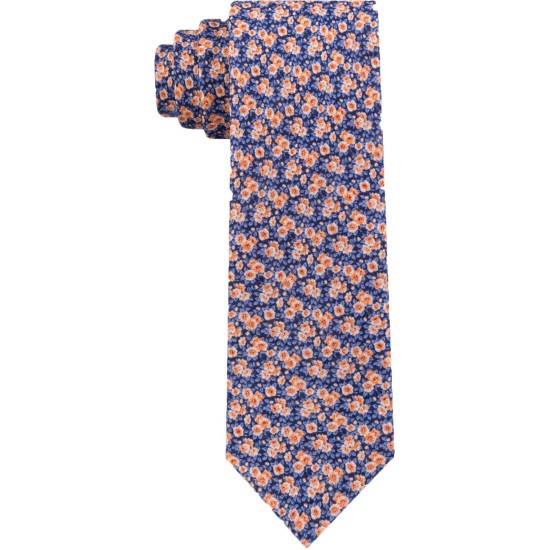  Men’s Mini Floral Slim Linen Tie (Mini Floral Slim)