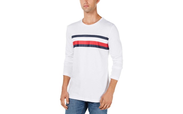  Men’s Modern Essentials Logo Stripe T-Shirt