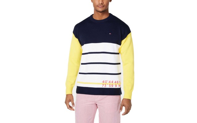  Men’s Multi Colored Saltwater Sweater Top